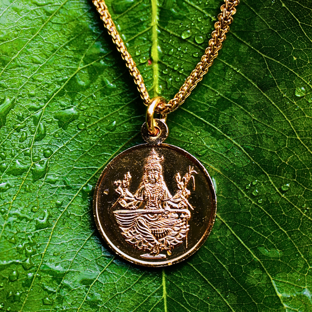 Raja Matangi Pendent - Gold Plated Copper (without Chain)